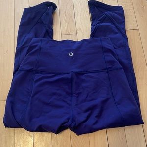 Lululemon Crop Leggings with mesh detailing